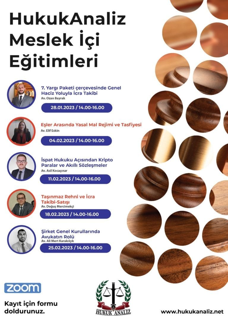 HUKUKANALİZ MESLEK İÇİ EĞİTİMLERİ DEVAM EDİYOR